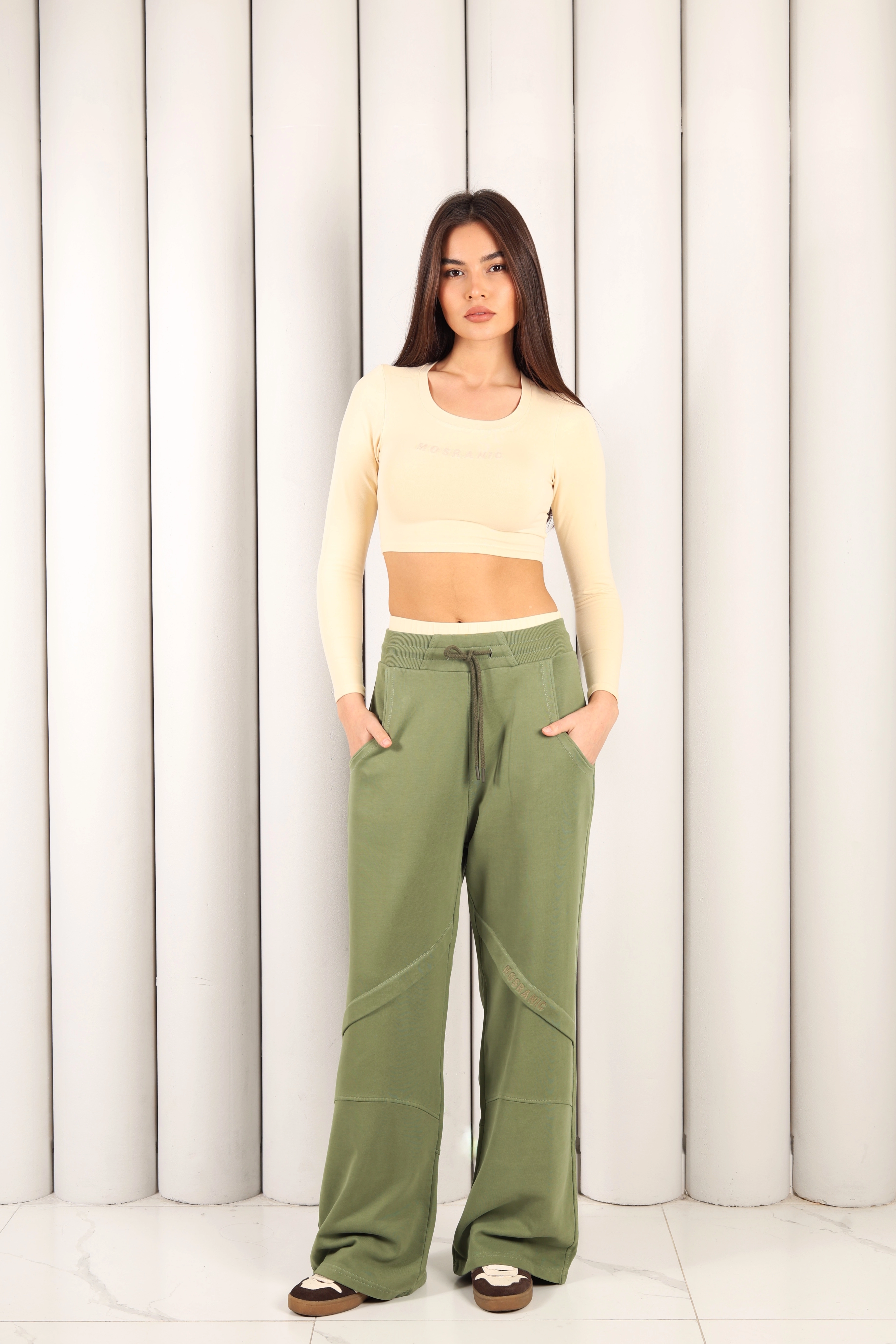 Kadın Yeşil Oversize Eşofman Altı | MSC 2618alt