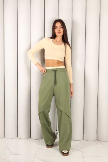 Kadın Yeşil Oversize Eşofman Altı | MSC 2618alt