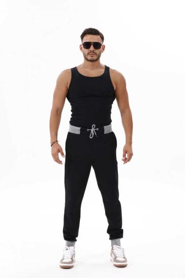 Erkek Siyah Jogger Lastik Paça Eşofman Altı | CK 202